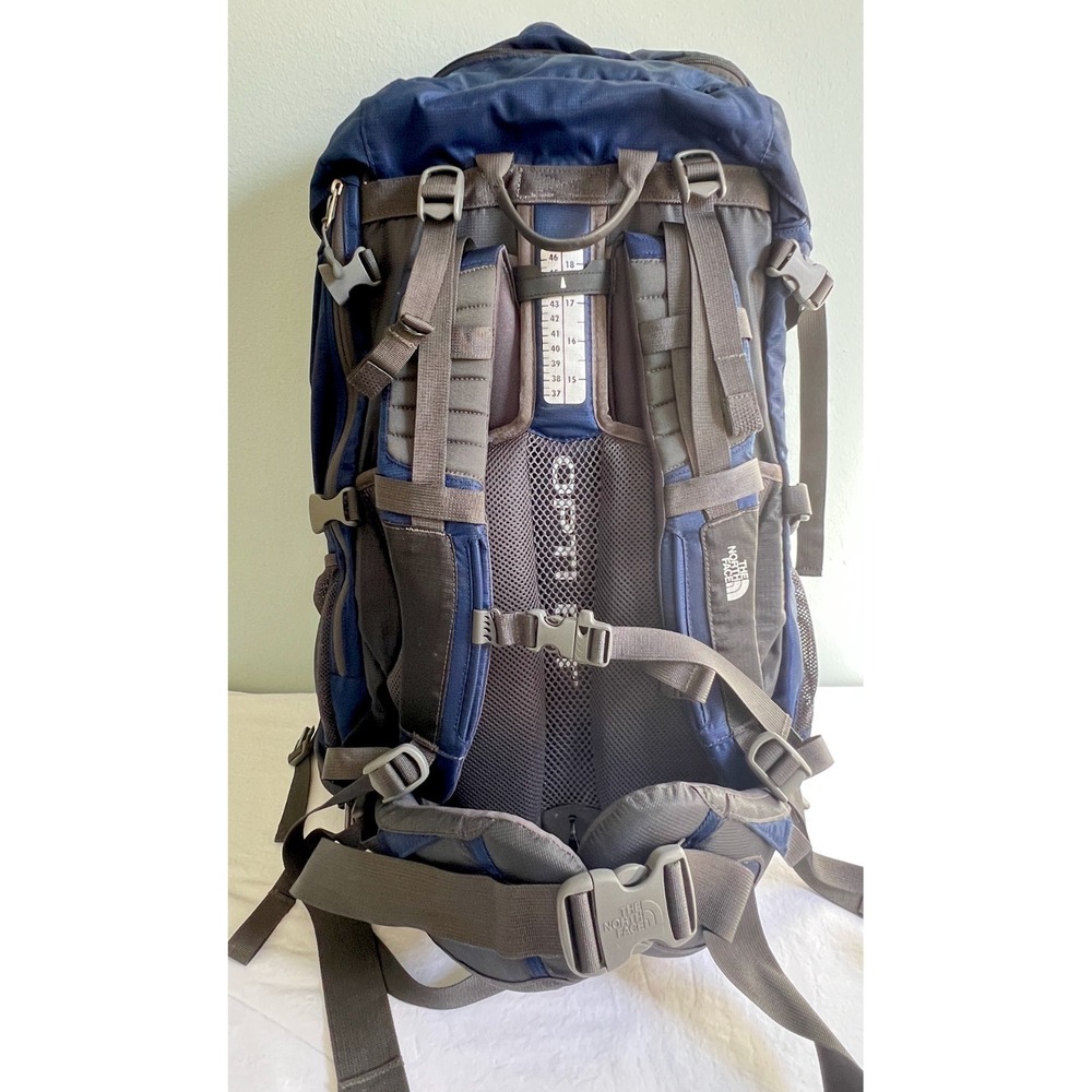 The North Face Terra 55 Hiking Backpack Dark Blue Gray OptiFit Women's Size M/L - Picture 4 of 9